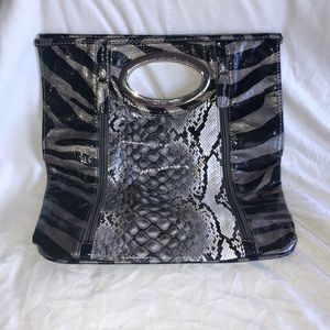 Clutch purse animal print